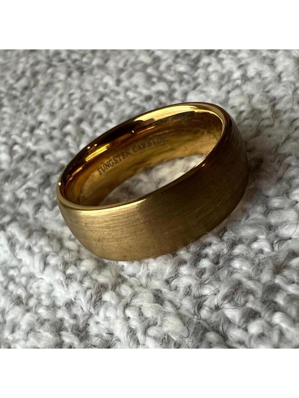 Men's Tungsten Carbide Dome Wedding Band